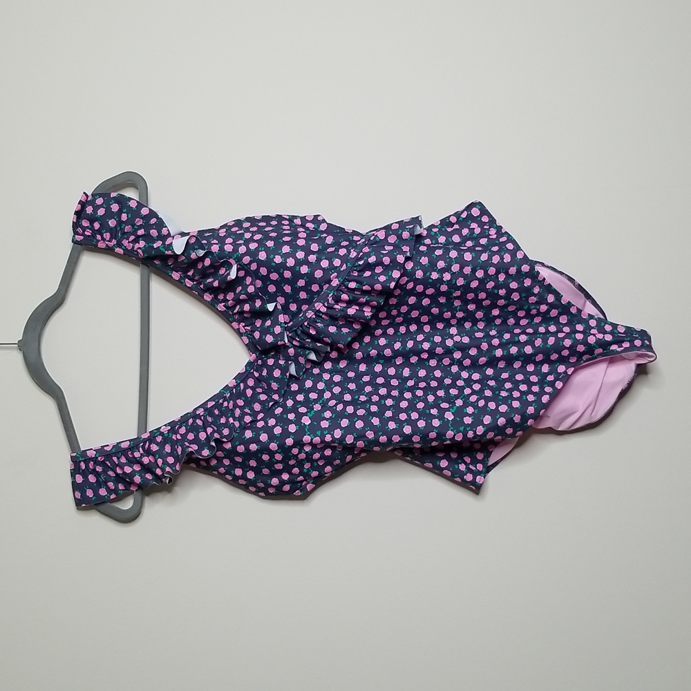 Aerie Pink Rose Pattern One Piece Swimsuit XXL